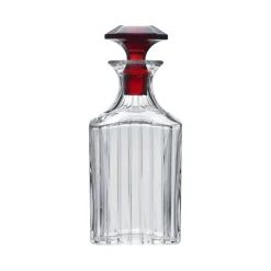 Vessière Cristaux Art De La Table|Carafes Cristal Taillé|Carafe Harmonie bouchon rouge Baccarat