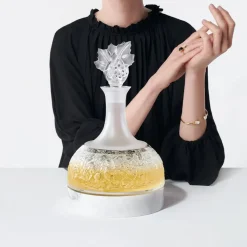 Vessière Cristaux Art De La Table|Carafes Cristal Daum Baccarat Lalique|Carafe versailles lalique + Piédestal Rafraîchisseur