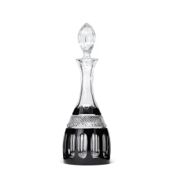 Vessière Cristaux Art De La Table|Carafes Cristal Taillé|Carafe vin cristal noir pénombre