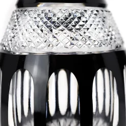 Vessière Cristaux Art De La Table|Carafes Cristal Taillé|Carafe vin cristal noir pénombre