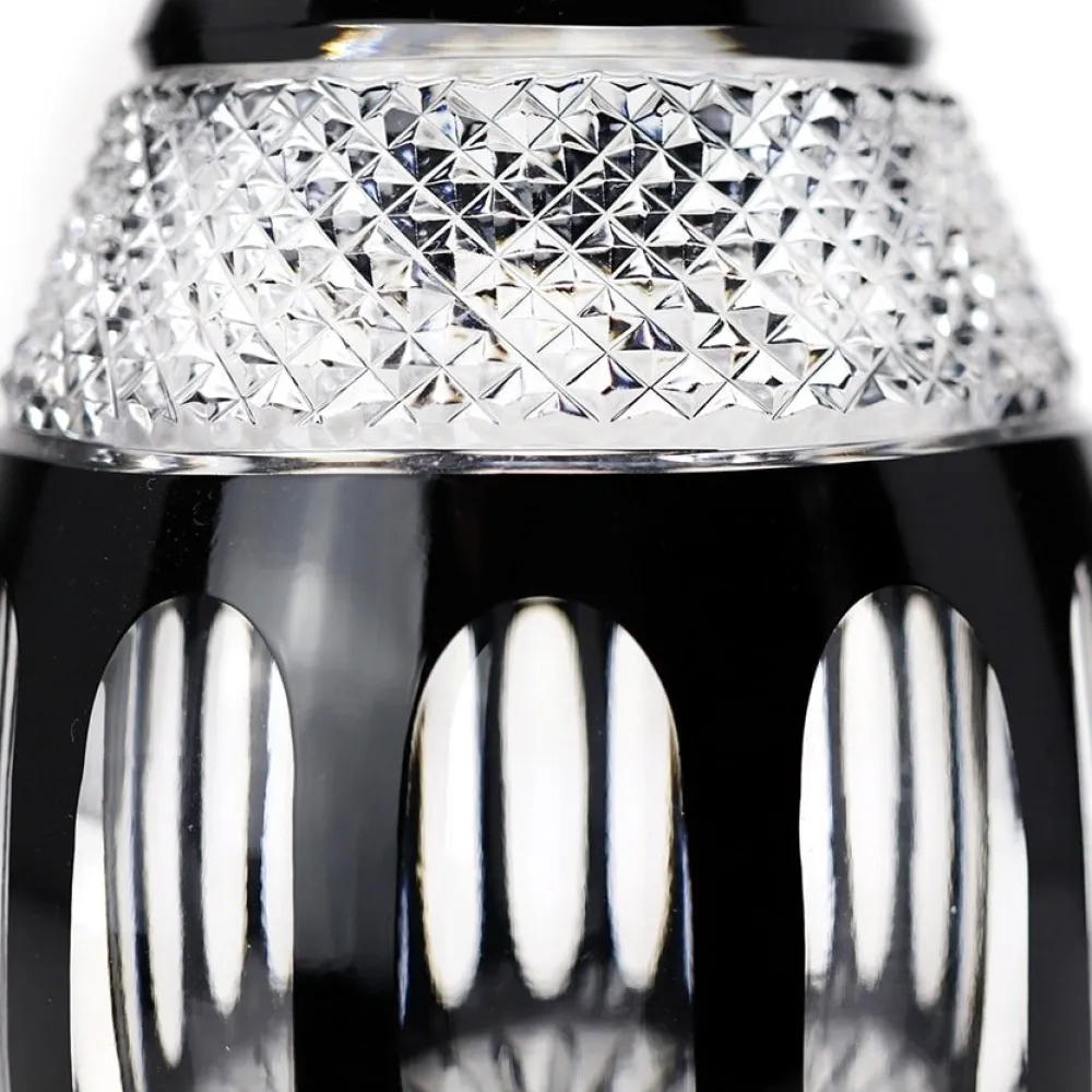 Vessière Cristaux Art De La Table|Carafes Cristal Taillé|Carafe vin cristal noir pénombre