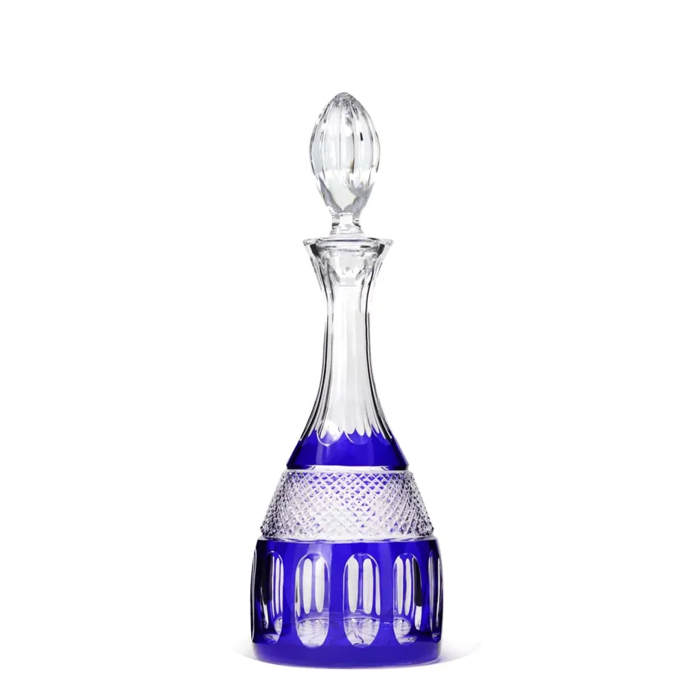 Vessière Cristaux Art De La Table|Carafes Cristal Daum Baccarat Lalique|Carafe vin mireille bleu