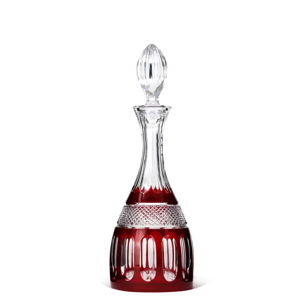 Vessière Cristaux Carafes Cristal Taillé|Art De La Table|Carafe vin mireille rouge