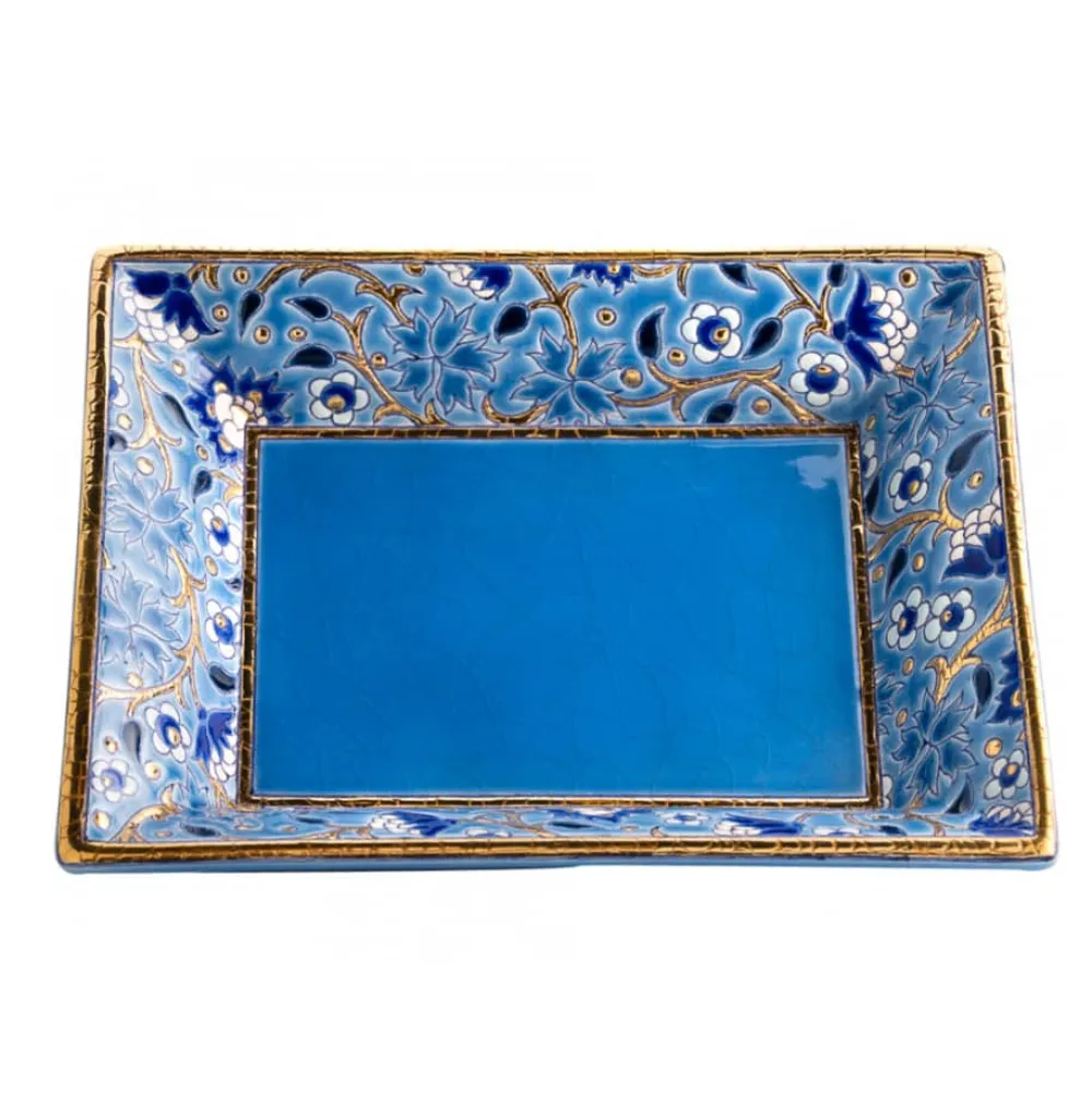 Vessière Cristaux Coupes & Photophores|Cendriers|Cendrier vide-poches Héritage bleu Émaux de Longwy
