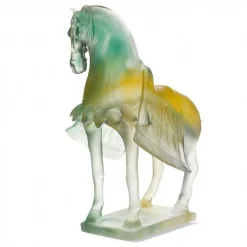 Vessière Cristaux Bestiaire|Animaux Cristal|Cheval harnache 288 ex daum
