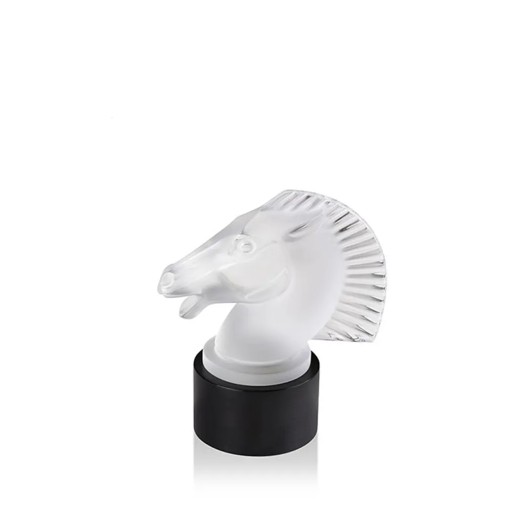 Vessière Cristaux Bestiaire|Animaux Cristal|Cheval longchamp lumineux lalique