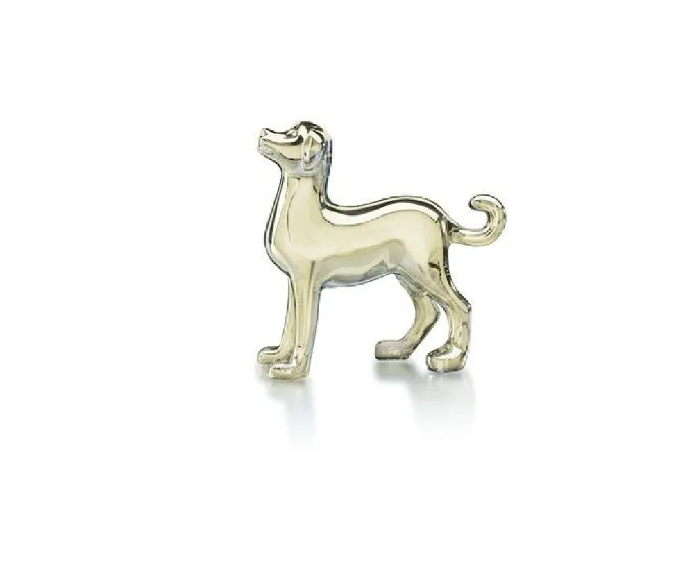 Vessière Cristaux Bestiaire|Animaux Cristal|Chien or zodiaque baccarat