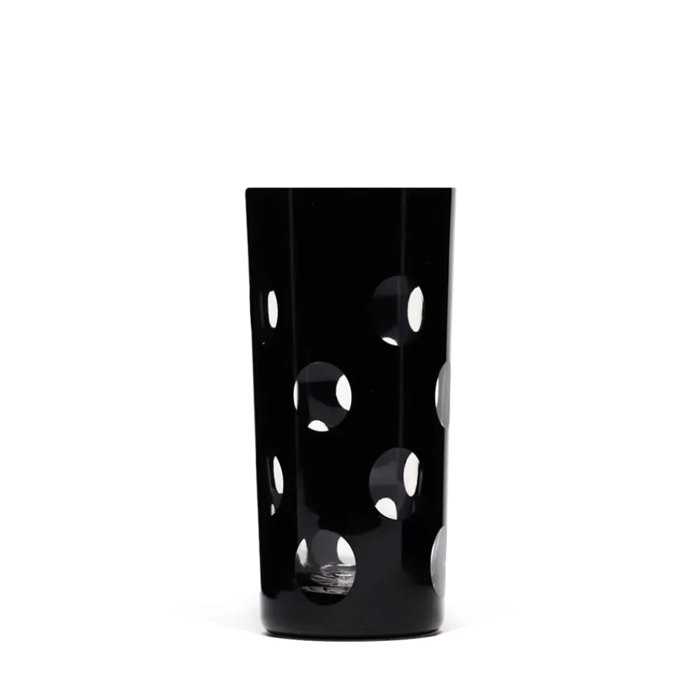 Vessière Cristaux Art De La Table|Verre Cristal Couleur|Chope cristal noir pastille