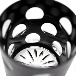 Vessière Cristaux Art De La Table|Verre Cristal Couleur|Chope cristal noir pastille