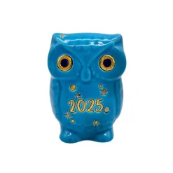 Vessière Cristaux Animaux|Animaux Cristal|Chouette bleu 2025 Émaux de Longwy 500 ex