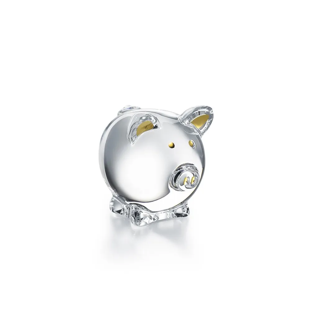 Vessière Cristaux Bestiaire|Animaux Cristal|Cochon clair or baccarat