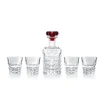 Vessière Cristaux Carafes Cristal Taillé|Verre À Eau|Coffret bar rouge Louxor Baccarat