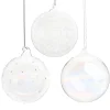 Vessière Cristaux Décoration|Coffret Boule de Noël glacée X3