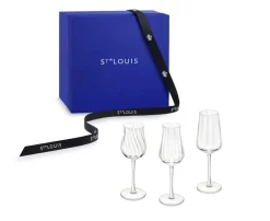 Vessière Cristaux Art De La Table|Coffrets Verres Cristal|Coffret de 3 verres twist SPIRITUEUX saint-louis