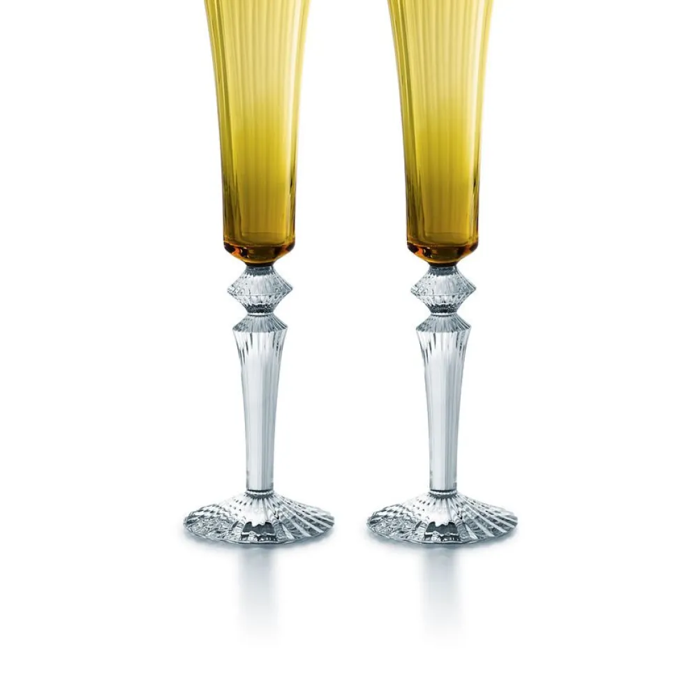 Vessière Cristaux Art De La Table|Flûte Champagne|Coffret flutissimo mille nuits x2 baccarat