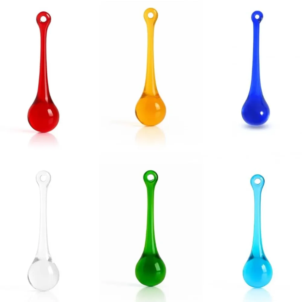 Vessière Cristaux Décoration|Ornements Cristal|Coffret Ornement goutte en verre X6