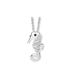 Vessière Cristaux Pendentifs Cristal|Pendentifs|Collier hippocampe cristaux swarovski®