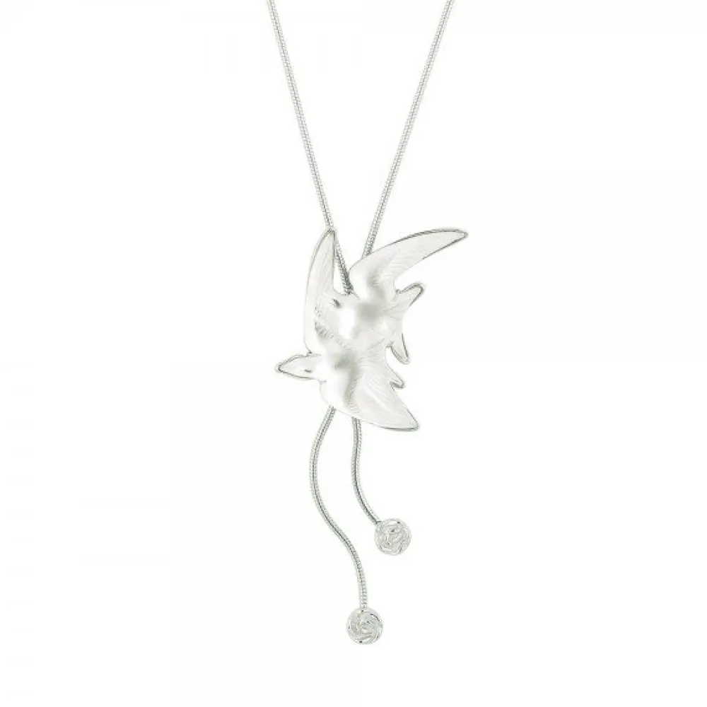 Vessière Cristaux Colliers Cristal|Colliers|Collier hirondelles lalique