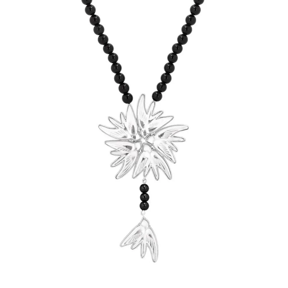 Vessière Cristaux Colliers Cristal|Colliers|Collier hirondelles Lalique