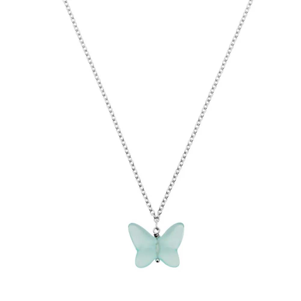 Vessière Cristaux Bijoux|Colliers Cristal|Collier papillon lalique