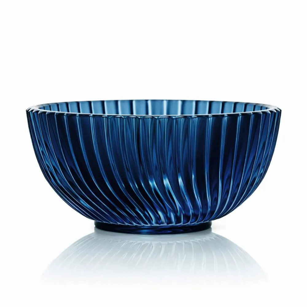 Vessière Cristaux Coupes, Coupelles Et Photophores|Coupes Cristal|Coupe à fruit cristal Amazone bleu