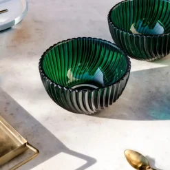 Vessière Cristaux Coupes Cristal|Coupes, Coupelles Et Photophores|Coupe à fruit cristal Amazone vert