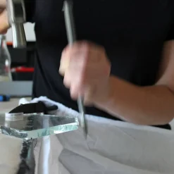 Vessière Cristaux Coupes, Coupelles Et Photophores|Coupelles Cristal|Coupe en verre par Aline Thibault (vert d’eau)