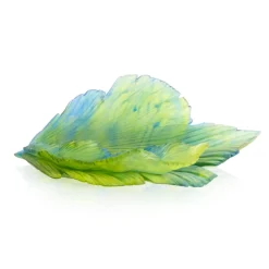 Vessière Cristaux Coupes Cristal|Coupe fleur de paon exotique mm Daum