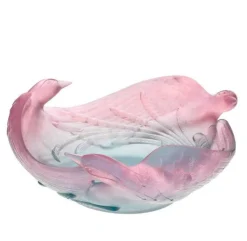 Vessière Cristaux Coupes Cristal|Coupe oiseaux paradis daum