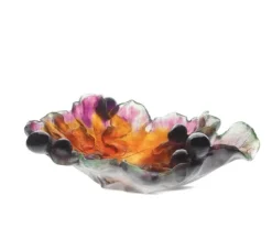 Vessière Cristaux Coupes Cristal|Coupe plate figues daum
