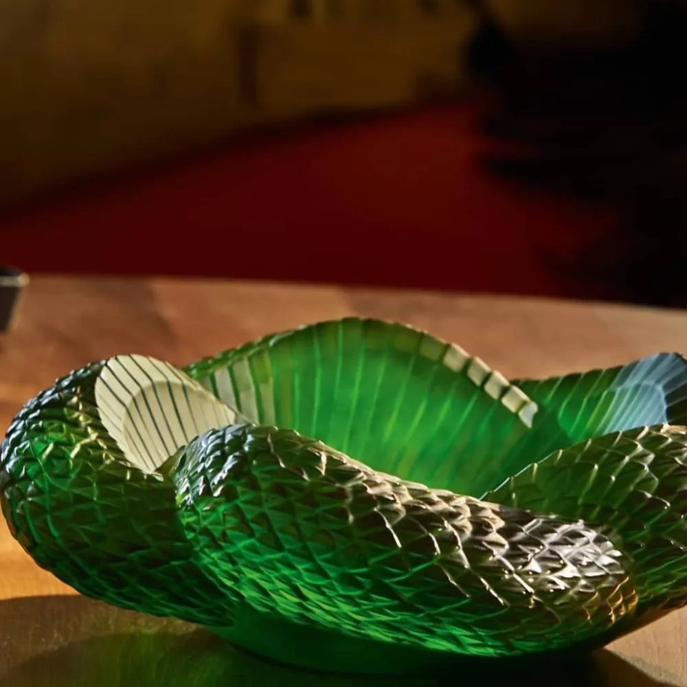 Vessière Cristaux Coupes, Coupelles Et Photophores|Coupes Cristal|Coupe serpent Lalique