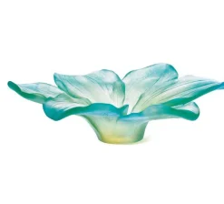 Vessière Cristaux Coupes Cristal|Coupe turquoise amaryllis daum