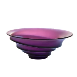 Vessière Cristaux Editions D’Art|Coupes Cristal|Coupe violette sand daum par christian ghion