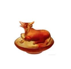 Vessière Cristaux Bestiaire|Coupelles Cristal|Coupelle horoscope buffle daum