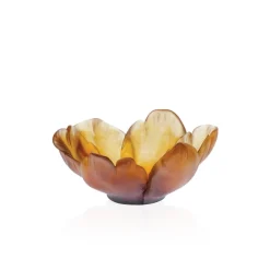 Vessière Cristaux Coupelles Cristal|Vide-Poches Cristal|Coupelle tulipe ambre Daum