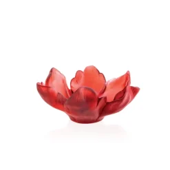 Vessière Cristaux Coupelles Cristal|Vide-Poches Cristal|Coupelle tulipe rouge daum