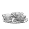 Vessière Cristaux Coupes, Coupelles Et Photophores|Coupes Cristal|Coupelle X3 + plateau Ethno Nachtmann