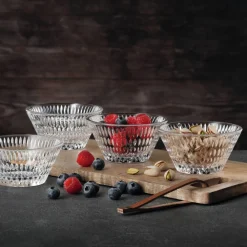 Vessière Cristaux Coupes, Coupelles Et Photophores|Coupes Cristal|Coupelle X3 + plateau Ethno Nachtmann
