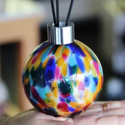 Vessière Cristaux Flacon De Parfum|Décoration|Diffuseur parfum cristal de Lorraine arlequin