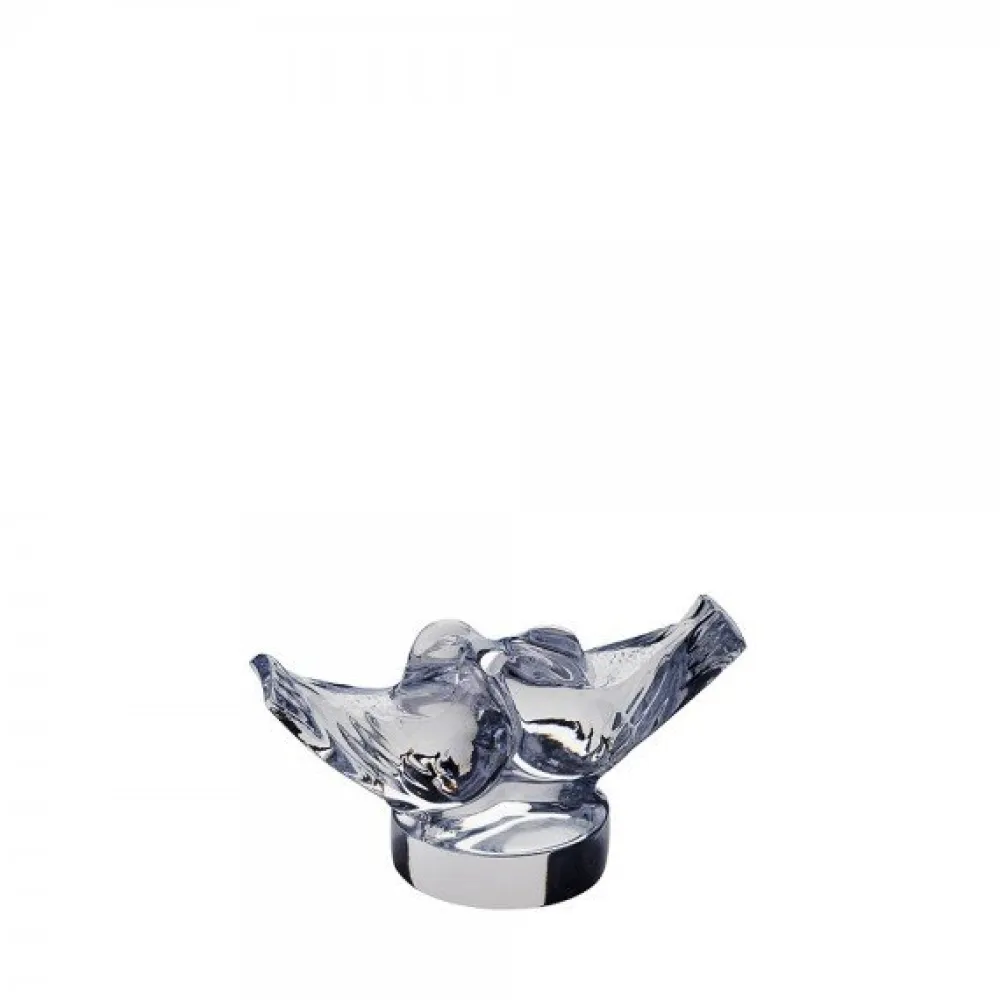 Vessière Cristaux Animaux Cristal|Sculptures Et Figurines|Duo colombes P.M lalique