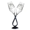 Vessière Cristaux Verre À Pied|Flûte Champagne|Duo flûte colombes mariage support