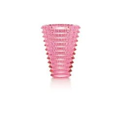 Vessière Cristaux Vases|Vases Cristal Clair|Eye vase ovale rose Baccarat