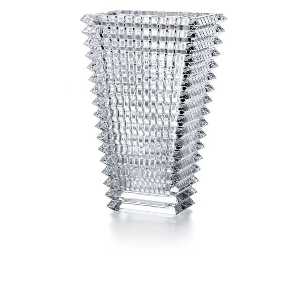 Vessière Cristaux Vases|Vases|Eye vase rectangulaire baccarat