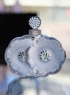 Vessière Cristaux Flacons De Parfum|Flacon à parfum fleurs lalique