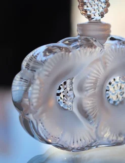Vessière Cristaux Flacons De Parfum|Flacon à parfum fleurs lalique
