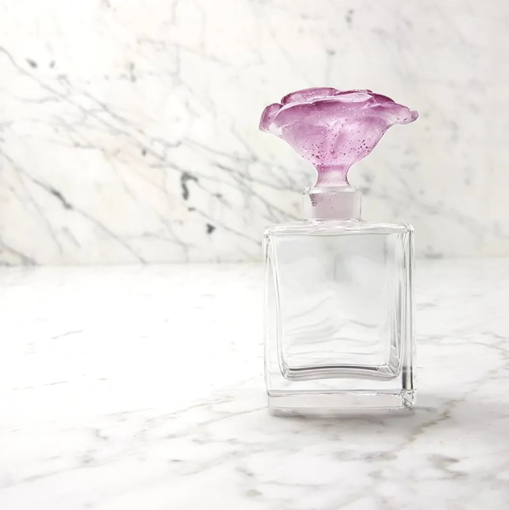 Vessière Cristaux Flacon De Parfum|Flacon de parfum rose passion daum