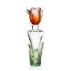 Vessière Cristaux Fleurs Cristal|Sulfures, Presse-Papiers Cristal|Flacon parfum ambre tulipe Daum