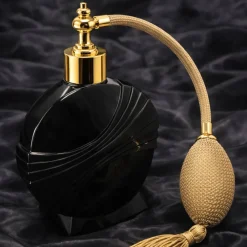 Vessière Cristaux Flacon De Parfum|Flacon parfum art déco noir verre Marcel Franck