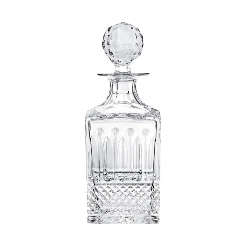 Vessière Cristaux Art De La Table|Carafes Cristal Daum Baccarat Lalique|Flacon whisky carré tommy Saint-Louis