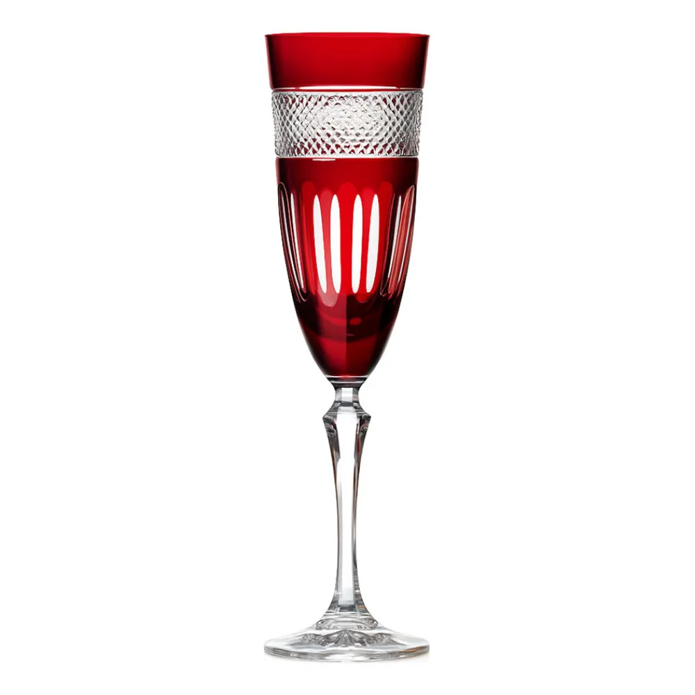 Vessière Cristaux Flûte Champagne|Verre Cristal|Flûte champagne mireille rouge